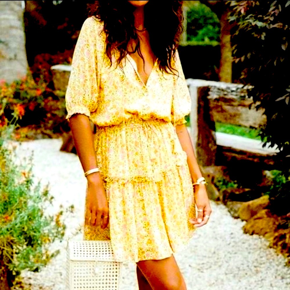 NWT Rare XL (12-14) Spell Rae Play Dress in Daisy Yellow - Picture 8 of 16